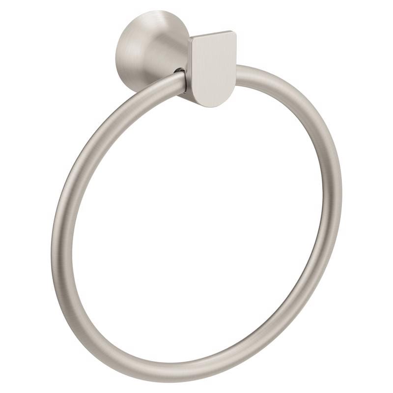 Moen BH3686BN Genta Brushed Nickel Towel Ring 6 in. L Zinc