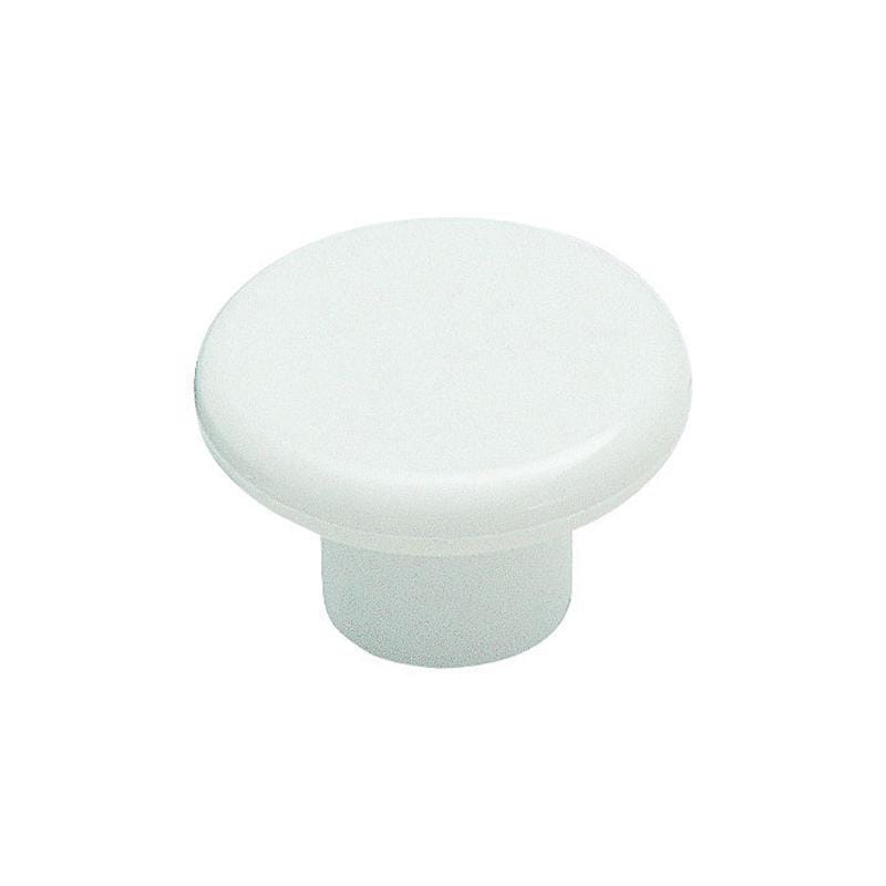 Amerock BP802PW Allison Round Cabinet Knob 1-1/4 in. D 13/16 in. 1 pk