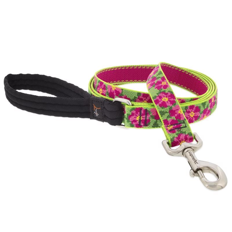 Lupinepet 22259 Original Multicolored Petunias Nylon Dog Leash