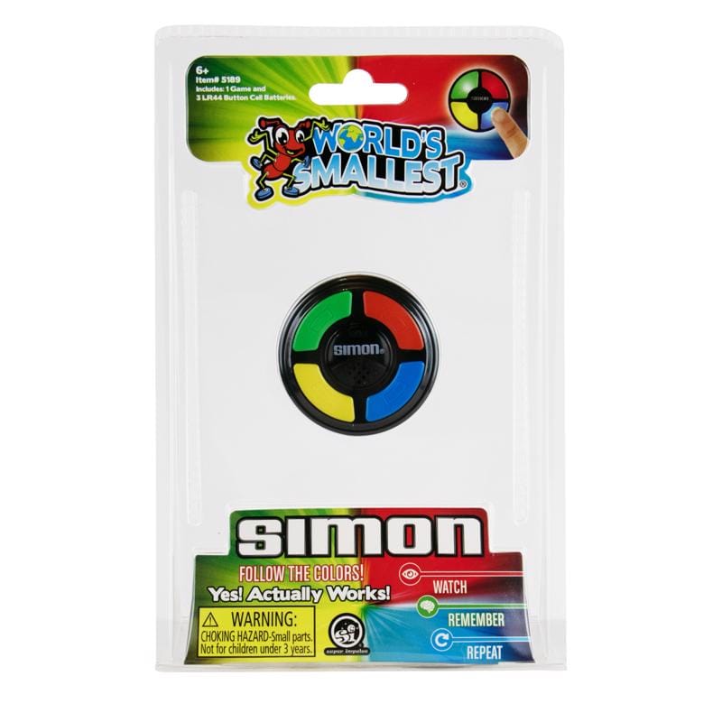 Worlds Smallest 5189 World's Smallest Simon Game Multicolored