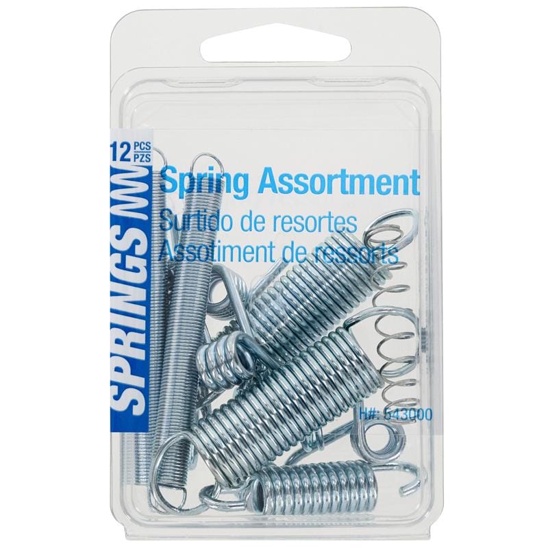 Hillman 543000 4.6 in. L X 0.5 in. D Extension and Compression Assortment Spring 10 pk