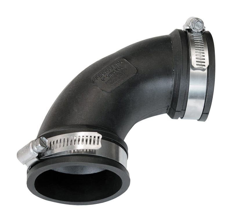 Fernco PQL-200 Schedule 40 2 in. Hub X 2 in. D Hub PVC Elbow 1 pk