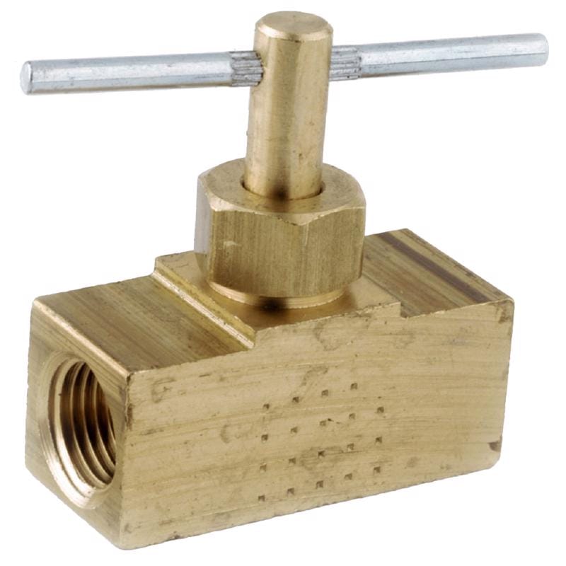 Anderson Metals 759134-04AH 1/4 in. 1/4 in. Brass Needle Valve