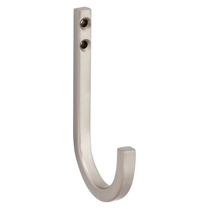 National Hardware N337-904 Reed Medium Satin Nickel Steel 4 in. L Hook 60 lb 1 pk