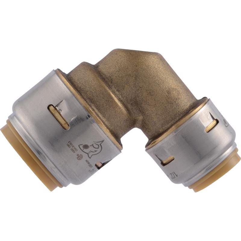 Sharkbite UR274A Push to Connect 3/4 in. PTC each X 1/2 in. D Brass Reducing Elbow
