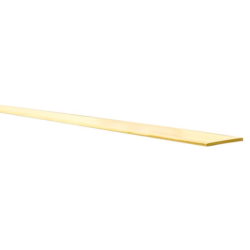 K&S 8239 0.03 in. X 2 in. W X 12 in. L Galvanized Brass Plain Metal Strip