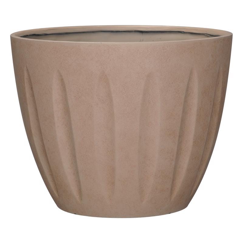 L&G PVI8016TTI 13 in. H X 16 in. D Polyresin Spritzer Planter Terra Cotta