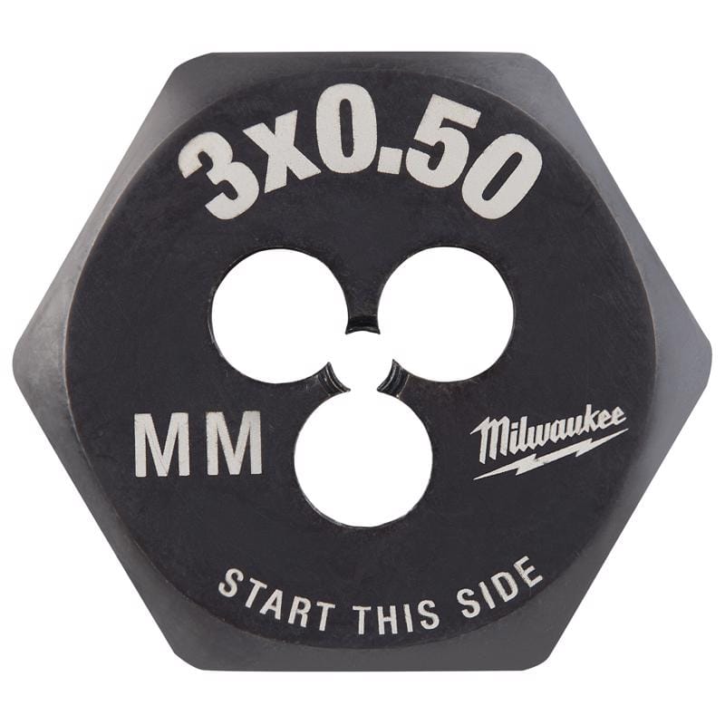 Milwaukee 49-57-5311 Metric M3x0.5 mm 1" Hex Threading Die