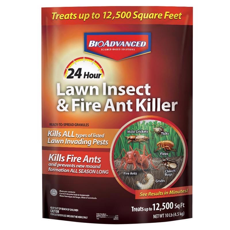 BioAdvanced 700900H 24 Hour Lawn Insect and Fire Ant Killer Granules 10 lb