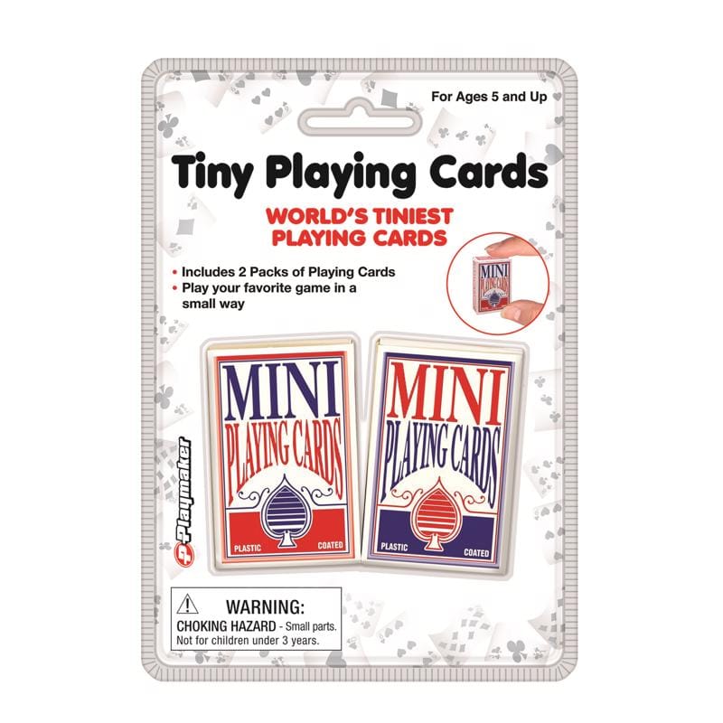 Playmaker Toys 10581 Tiny Playing Cards Blue/Red