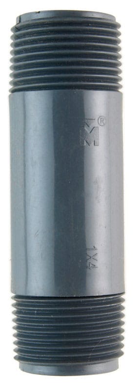 B&K 505-040 Schedule 80 1 in. MIP X 1 in. D MIP PVC 4 in. Nipple 1 pk