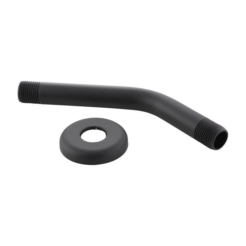 Danco 9D00011095 Matte Black Stainless Steel 8 in. Shower Arm and Flange