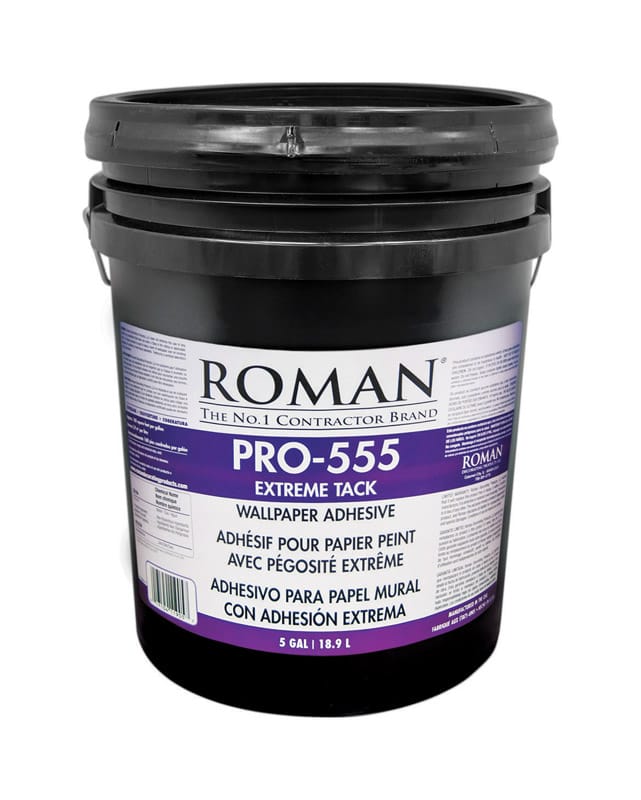 Roman 11905 PRO-555 Super Strength Modified Starch and Synthetic Polymer Beige Adhesive 5 gal