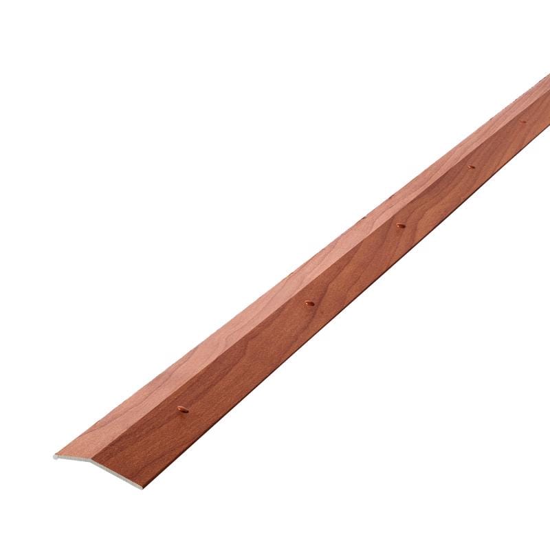 M-D Building Products 40126 METAL DECOR 0.3 in. H X 1.38 in. W X 72 in. L Cherry Aluminum Carpet Trim