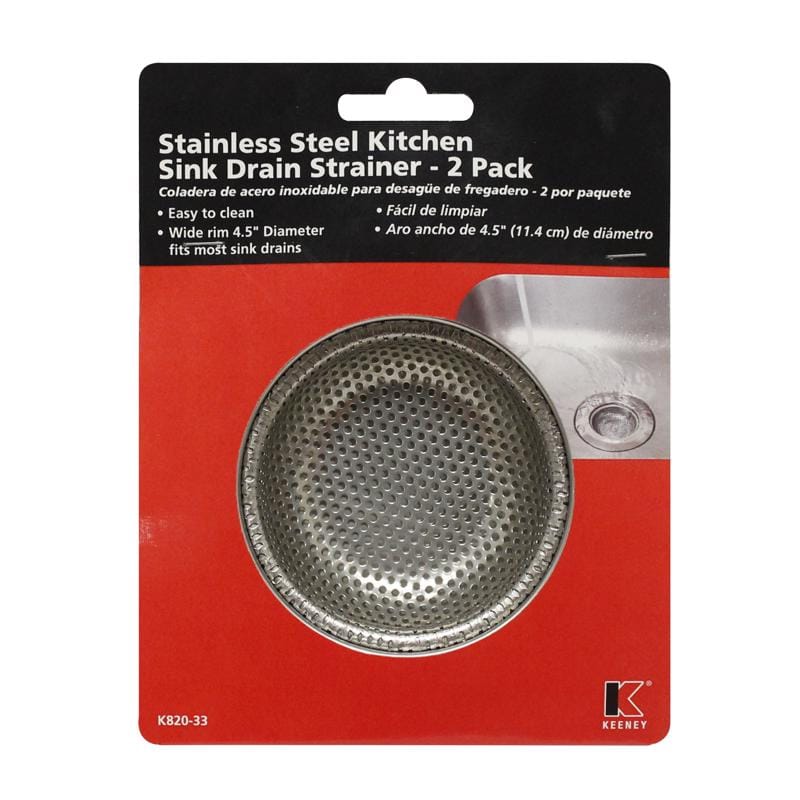 Keeney K820-33 Chrome Mesh Kitchen Sink Strainer