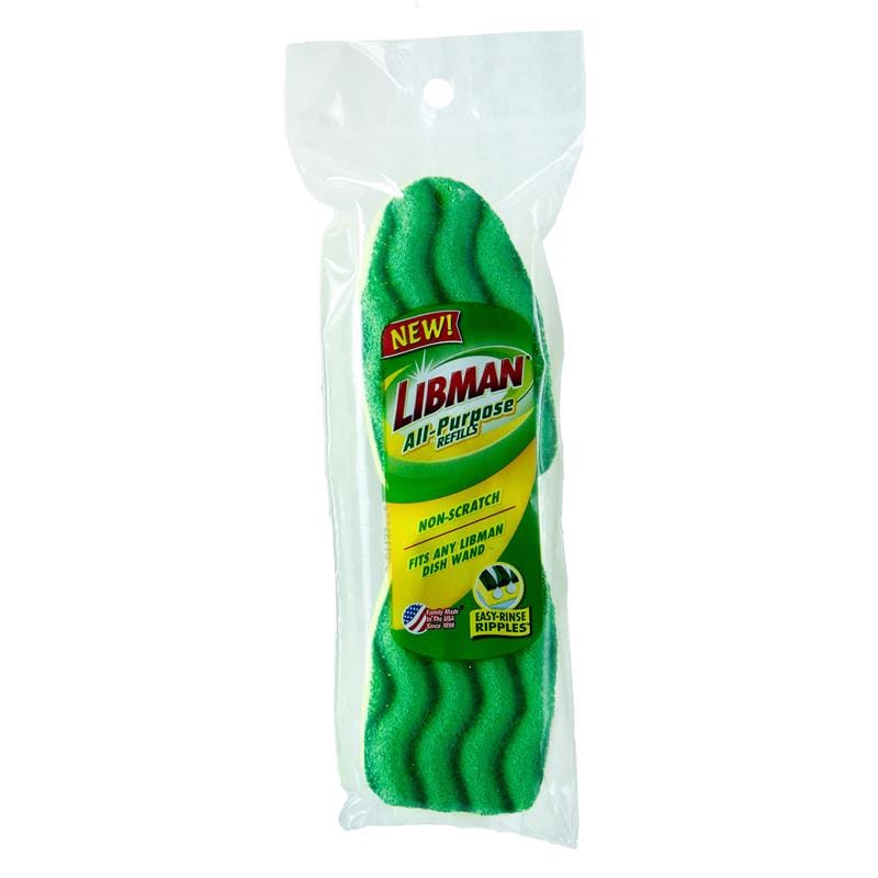 Libman 1135 3.5 in. W Soft Bristle Polypropylene Handle Scrubbing Dish Wand Refills