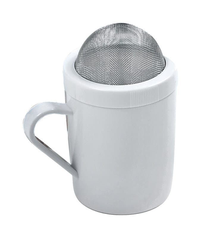 Norpro 199 White Stainless Steel Flour and Sugar Shaker 8 oz