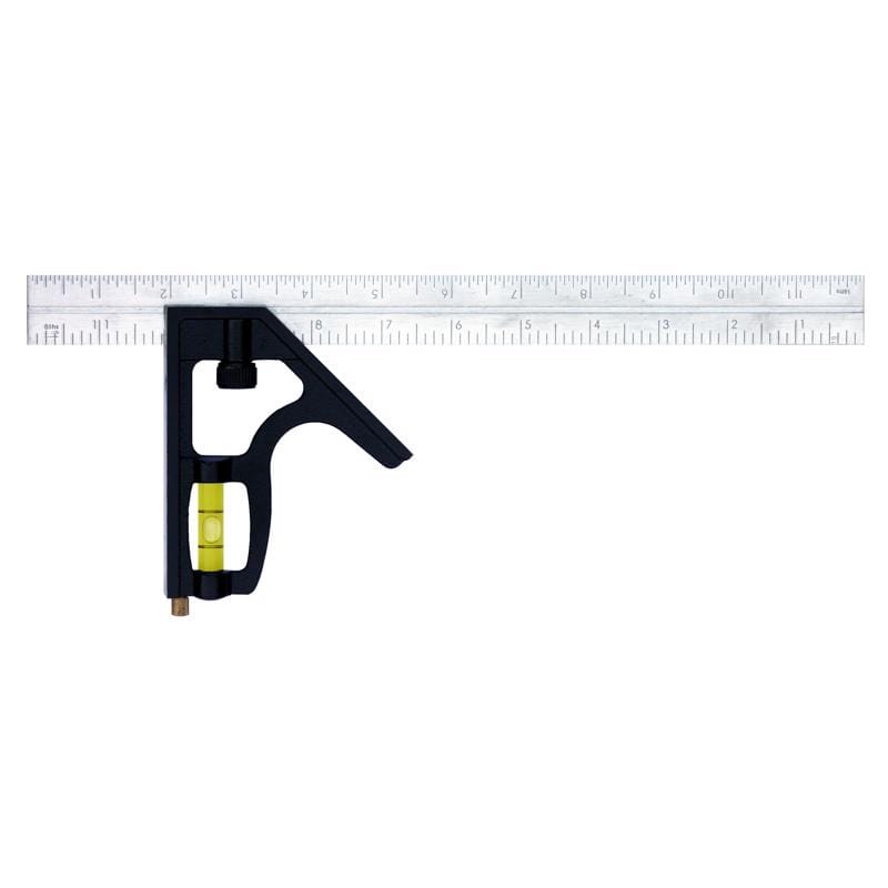 Johnson 400 12 in. L X 4-3/4 in. H Stainless Steel Combination Square