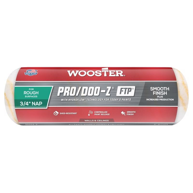 Wooster RR668-9 Pro/Doo-Z FTP Synthetic Blend 9 in. W X 3/4 in. Regular Paint Roller Cover 1 pk