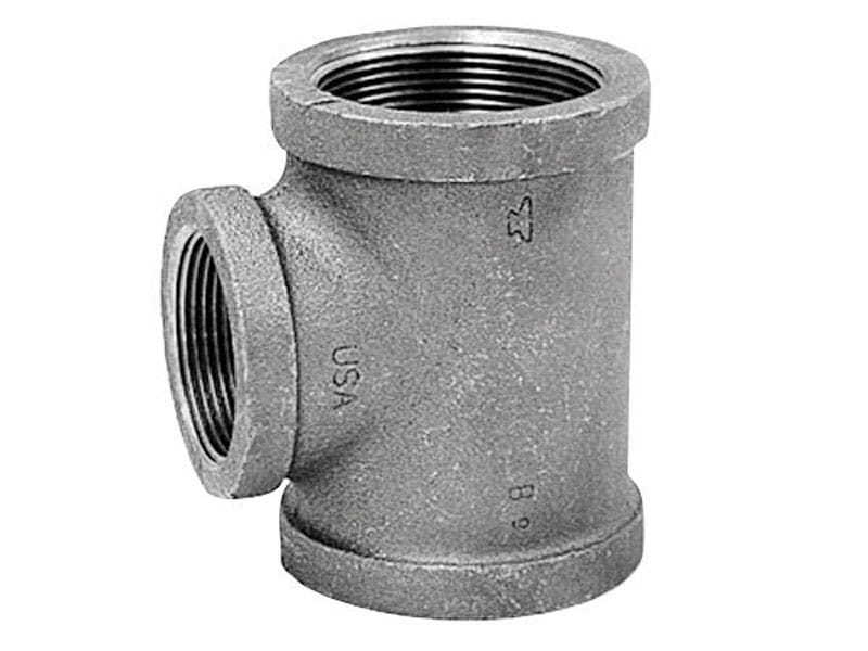 Anvil 8700121604 3/4 in. FPT X 1 in. D FPT 1 in. D FPT Black Malleable Iron Reducing Tee
