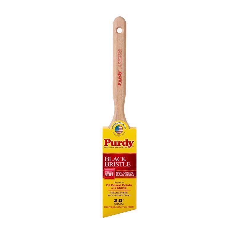 Purdy 145116020 Black Bristle Extra Oregon 2 in. Medium Stiff Angle Trim Paint Brush