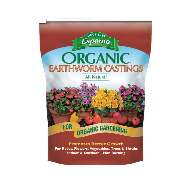 Espoma Organic EC4 Espoma Earthworm Castings Organic All Purpose Fertilizer 4 qt