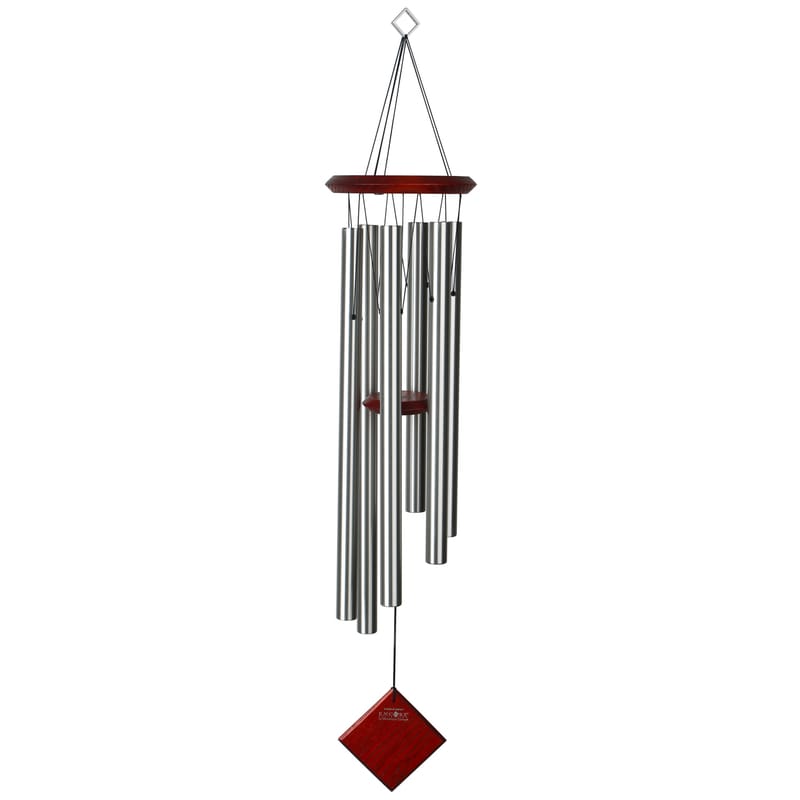 Woodstock Chimes DCS37 Signature Collection Brown/Silver Aluminum/Wood 37 in. Wind Chime