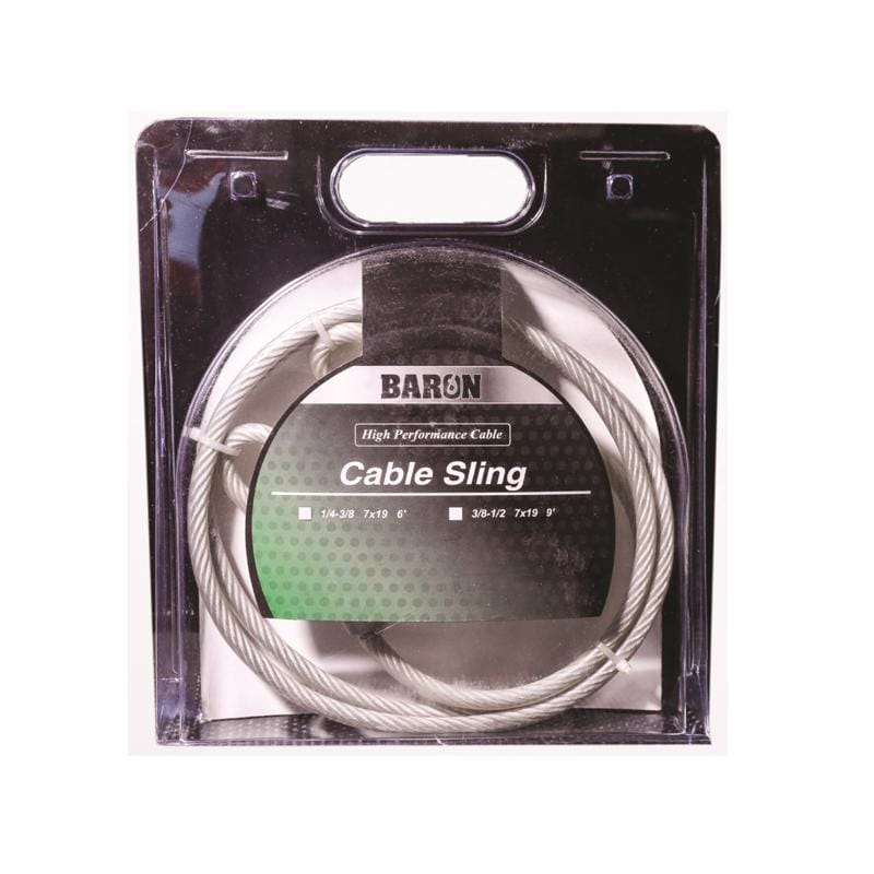 Baron 7505 1/4-3/8 in. D X 6 ft. L Galvanized Steel Cable Sling