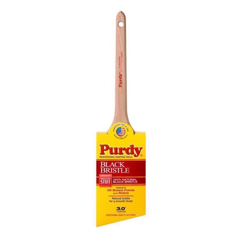 Purdy 145024030 Black Bristle Adjutant 3 in. Medium Stiff Angle Trim Paint Brush