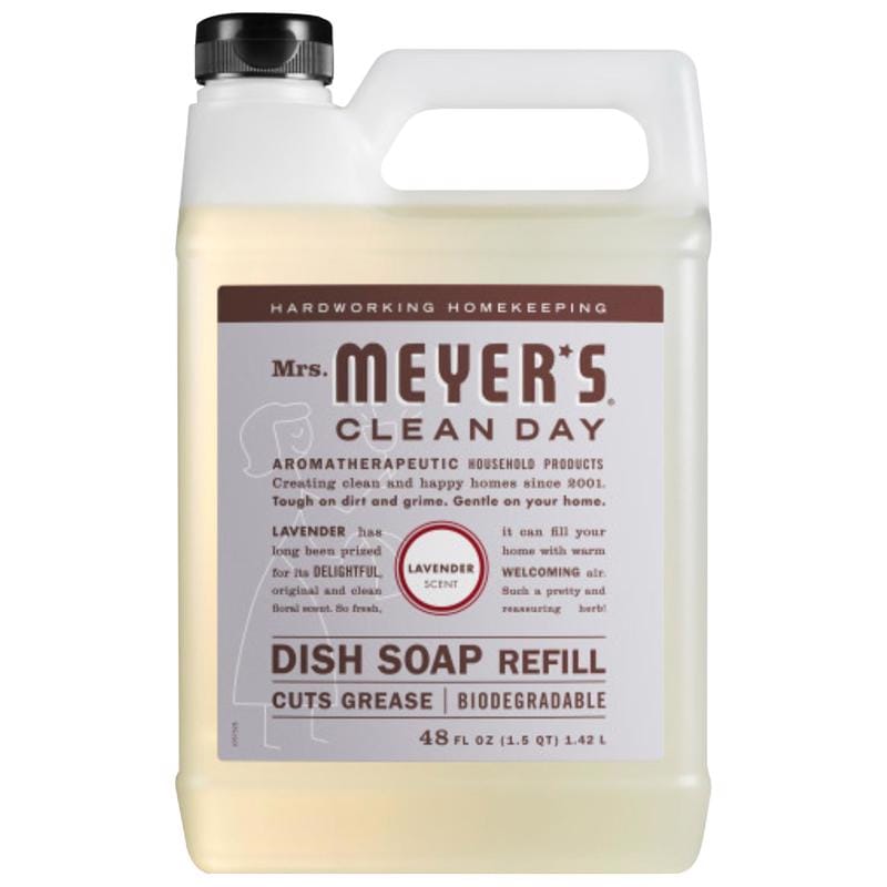 MRS. Meyer'S 11180 Clean Day Lavender Scent Liquid Dish Soap Refill 48 oz 1 pk