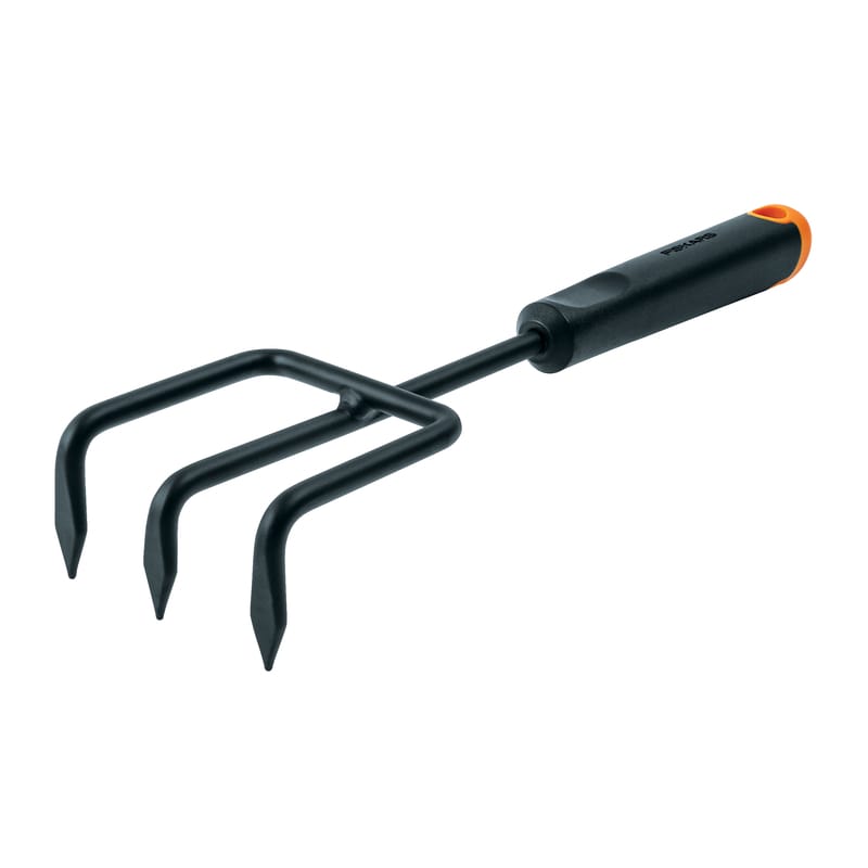 Fiskars 1069049 200S 3 Tine Stainless Steel Cultivator 12 in.