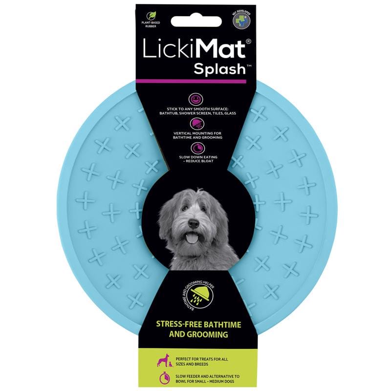 Lickimat LM5101TQ-R Splash Blue Rubber Slow Feeder For Dogs