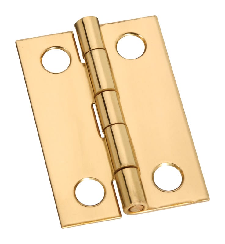 National Hardware N211-292 1-1/2 in. L Solid Brass Narrow Hinge 1 pk
