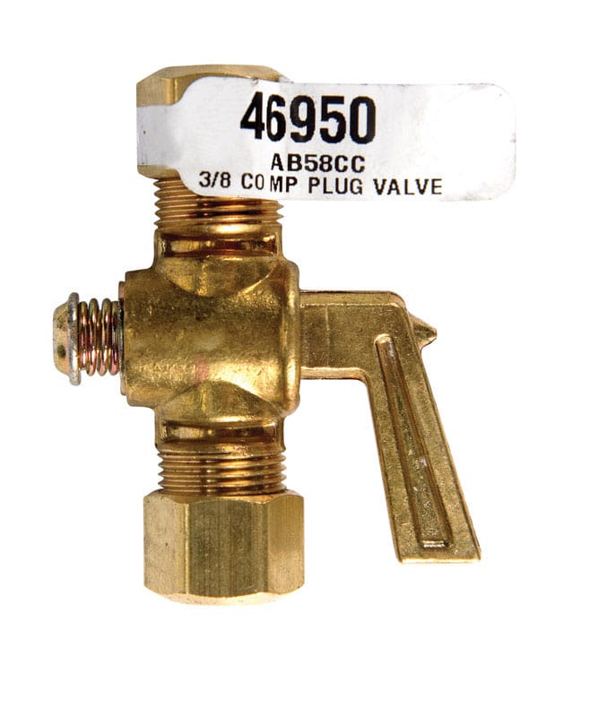 JMF Company 46950 3/8 in. 3/8 in. Brass Plug Valve