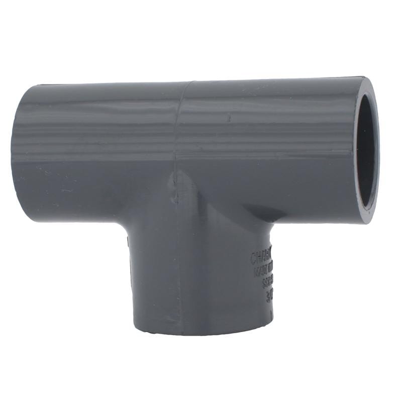 Charlotte Pipe PVC084004200 Schedule 80 3/4 in. Slip X 3/4 in. D Slip PVC Reducing Tee 1 pk