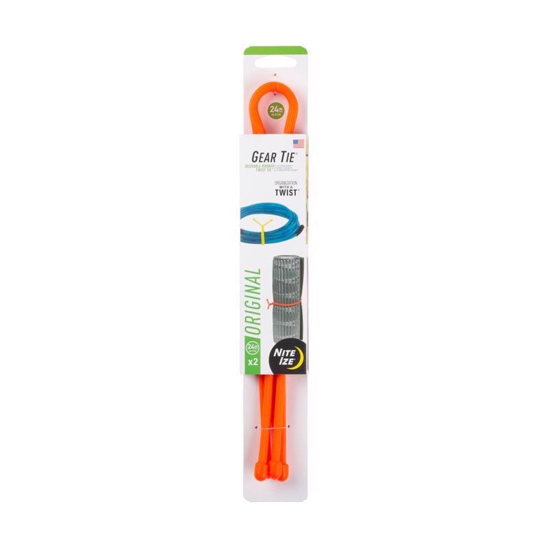 Nite Ize GT24-31-2R3 Gear Tie 24 in. L Orange Twist Ties 2 pk