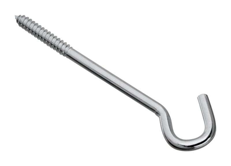 National Hardware N220-897 Zinc-Plated Silver Steel 8 in. L Screw Hook 150 lb 1 pk