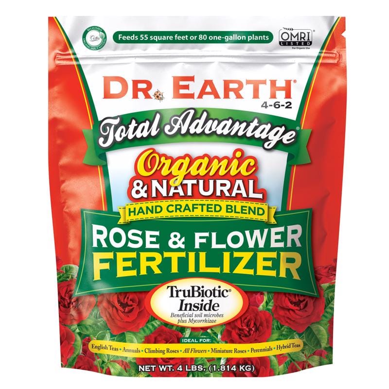 DR EARTH 7398449 ROSE & FLOWER FERTILIZER 4#