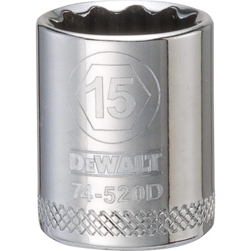 Dewalt DWMT74520OSP 15 mm X 3/8 in. drive Metric 12 Point Socket 1 pc