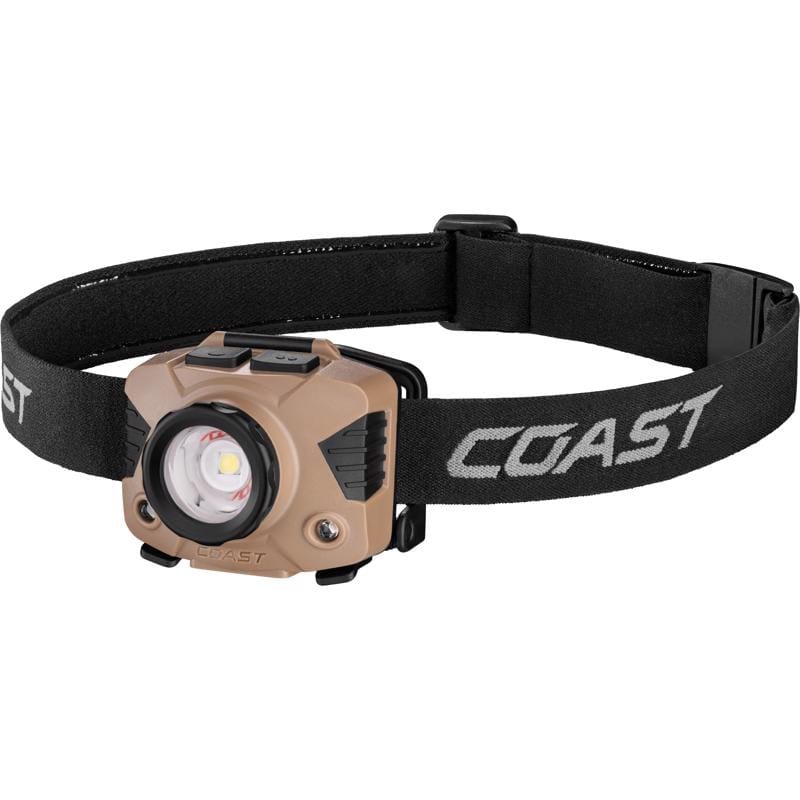 Coast 31298 FLX7 700 lm Coyote LED Head Lamp AAA Battery