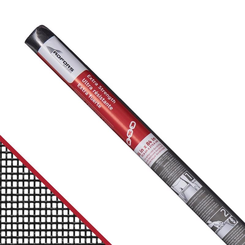 Saint-Gobain ADFORS FCS10387-M Extra Strength 36 in. W X 7 ft. L Charcoal Fiberglass Insect Screen Cloth
