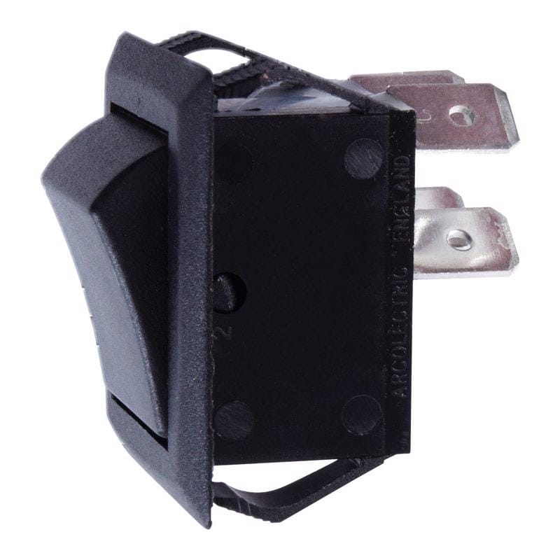 Jandorf 61164 20 amps Double Pole Rocker Power Tool Switch Black 1 pk