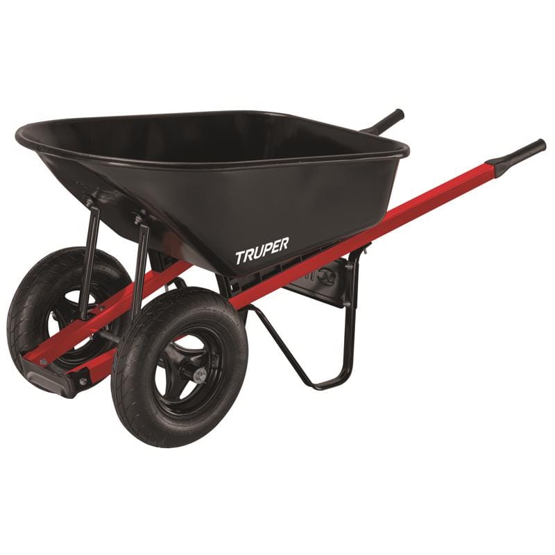 Truper TS6-2W Steel Wheelbarrow 6 cu ft