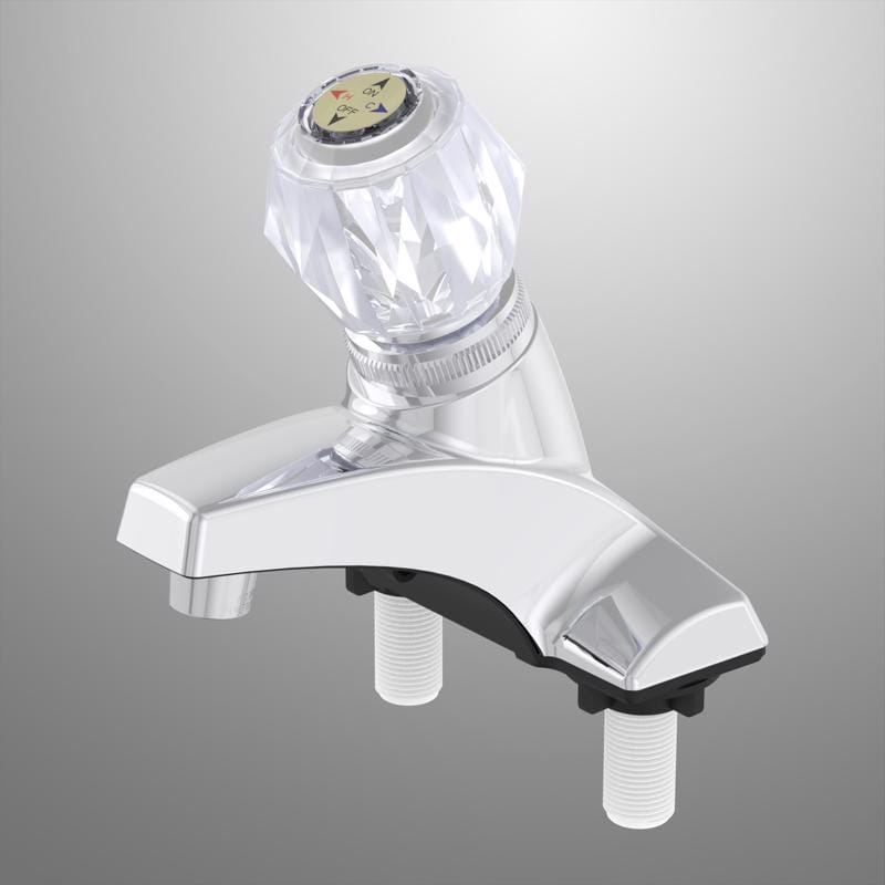 Home Plus 3011101CB Chrome Traditional Centerset Bathroom Sink Faucet 4 in.