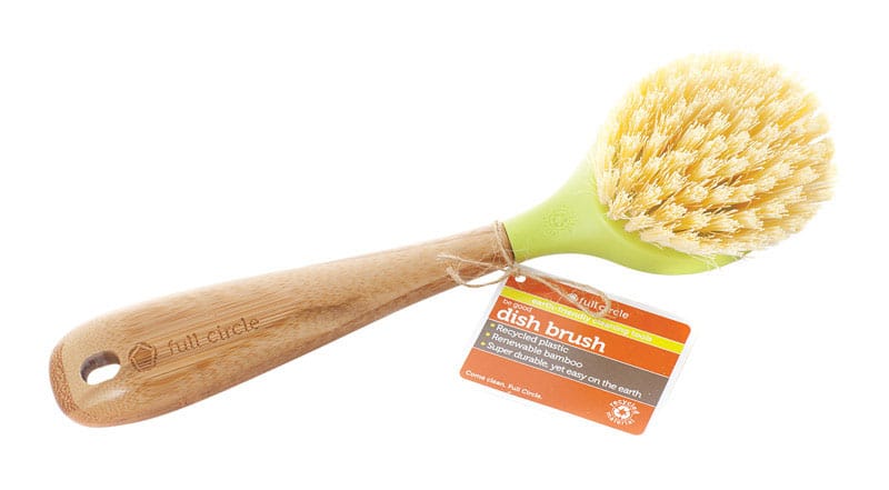 Full Circle FC10108 2.1 in. W Medium Bristle 5.6 in. Bamboo Handle Dish Brush