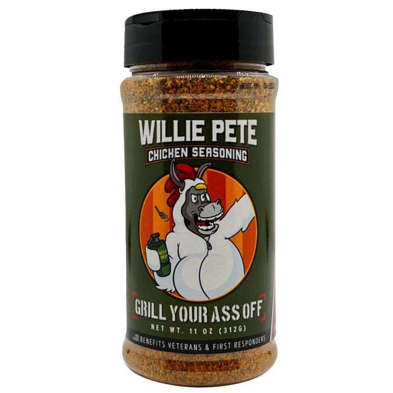 Grill Your Ass Off WILLIE Willie Pete Chicken BBQ Seasoning 11 oz