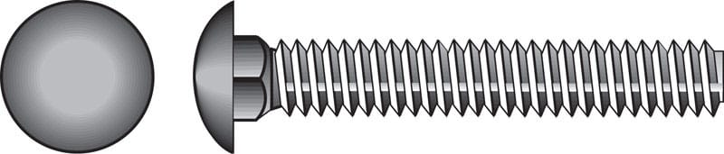 Hillman 812545 5/16 in. X 2 in. L Hot Dipped Galvanized Steel Carriage Bolt 100 pk