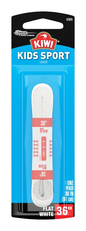 Kiwi 70430 Sport 36 in. White Shoe Laces