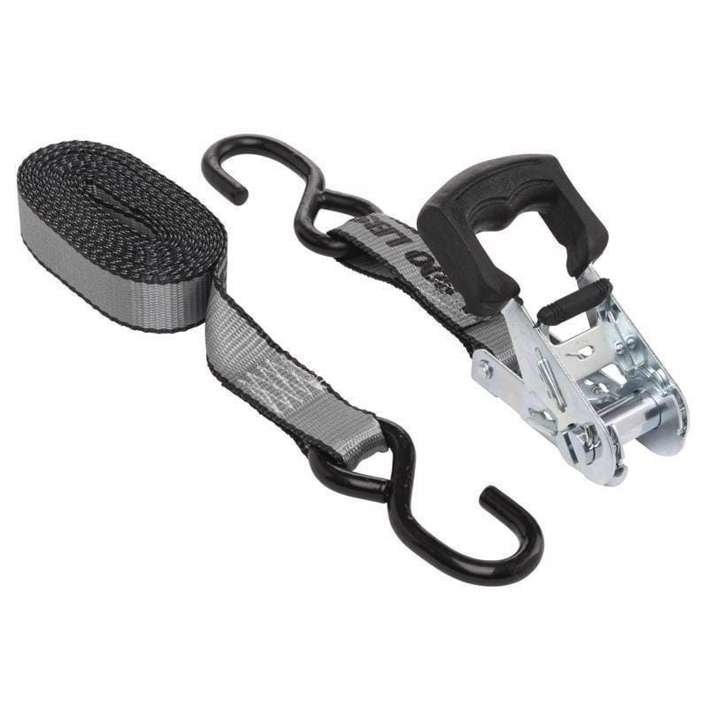 Keeper 05503 1.25 in. W X 14 ft. L Gray Tie Down w/Ratchet 800 lb 1 pk