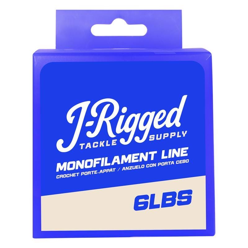 J- Rigged TTBMFFL01 Monofilament Fishing Line 6 lb. cap. 400 yd